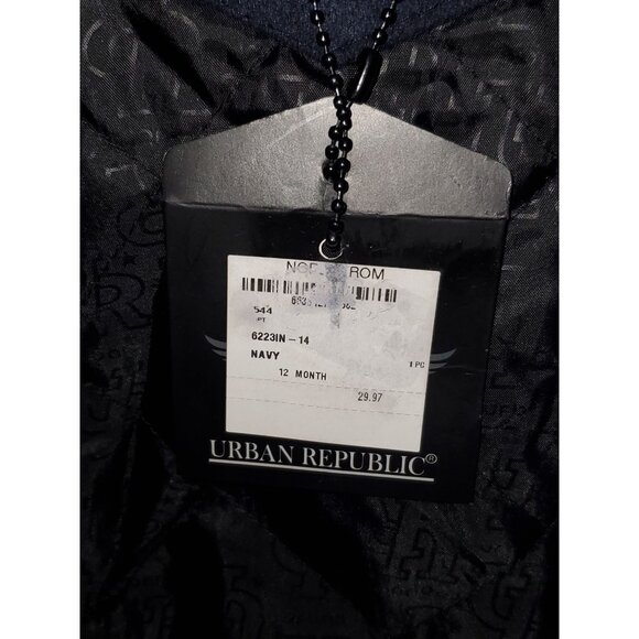 NWT Urban Republic Baby's Navy BlueWool Winter Jacket Size 12 M 1066 - Picture 12 of 13